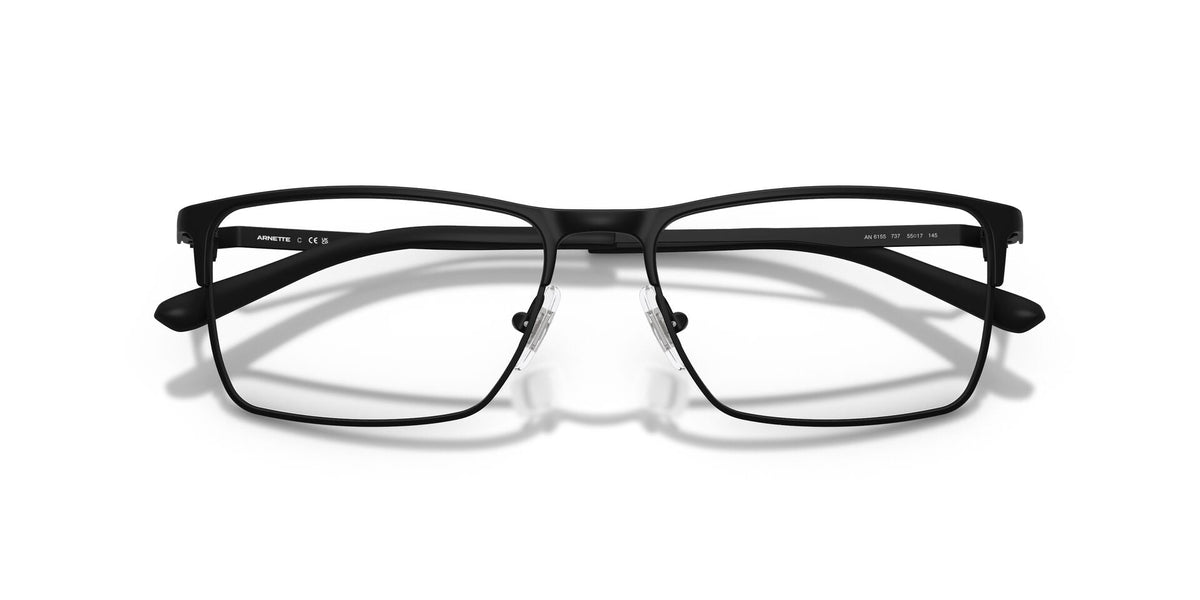 Lentes Ópticos Arnette 0AN6155 Negro mate – vista frontal cerrado