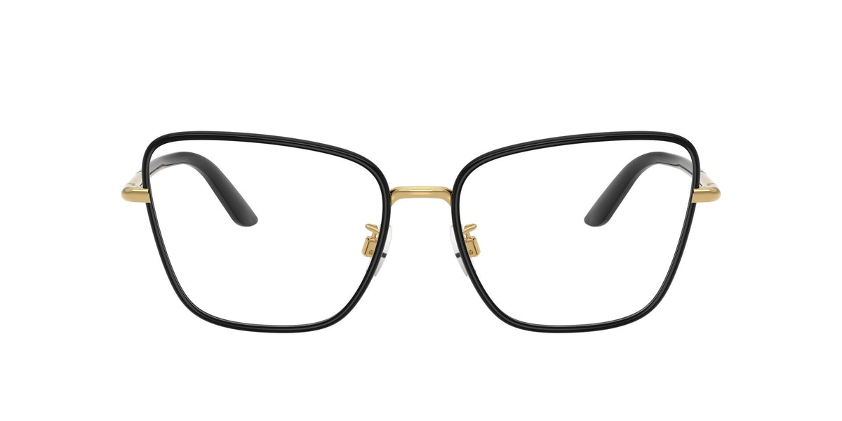 Lentes Ópticos Dolce & Gabbana 0DG1359 Dorado y negro – vista frontal sin sombra