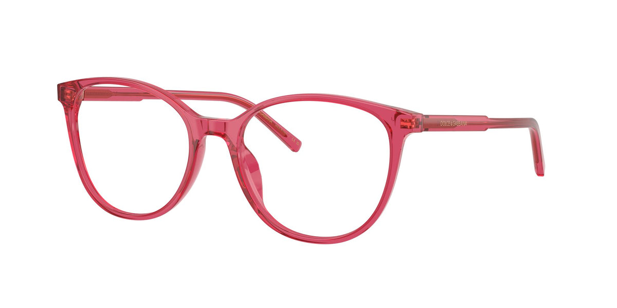 Lentes Ópticos Dolce & Gabbana 0DG3425 Cereza transparente – vista tres cuartos sin sombra