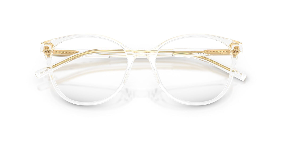 Lentes Ópticos Dolce & Gabbana 0DG3425 Cristal – vista frontal cerrado