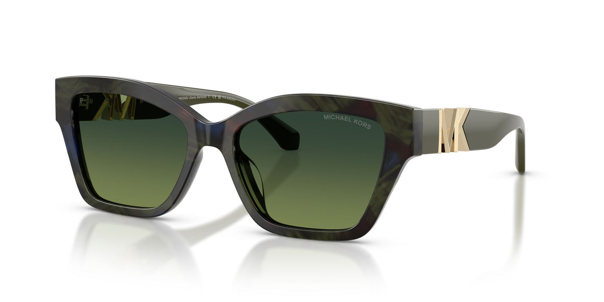 Lentes de Sol Michael Kors Santa Barbara 0MK2292U Carey oliva – vista tres cuartos