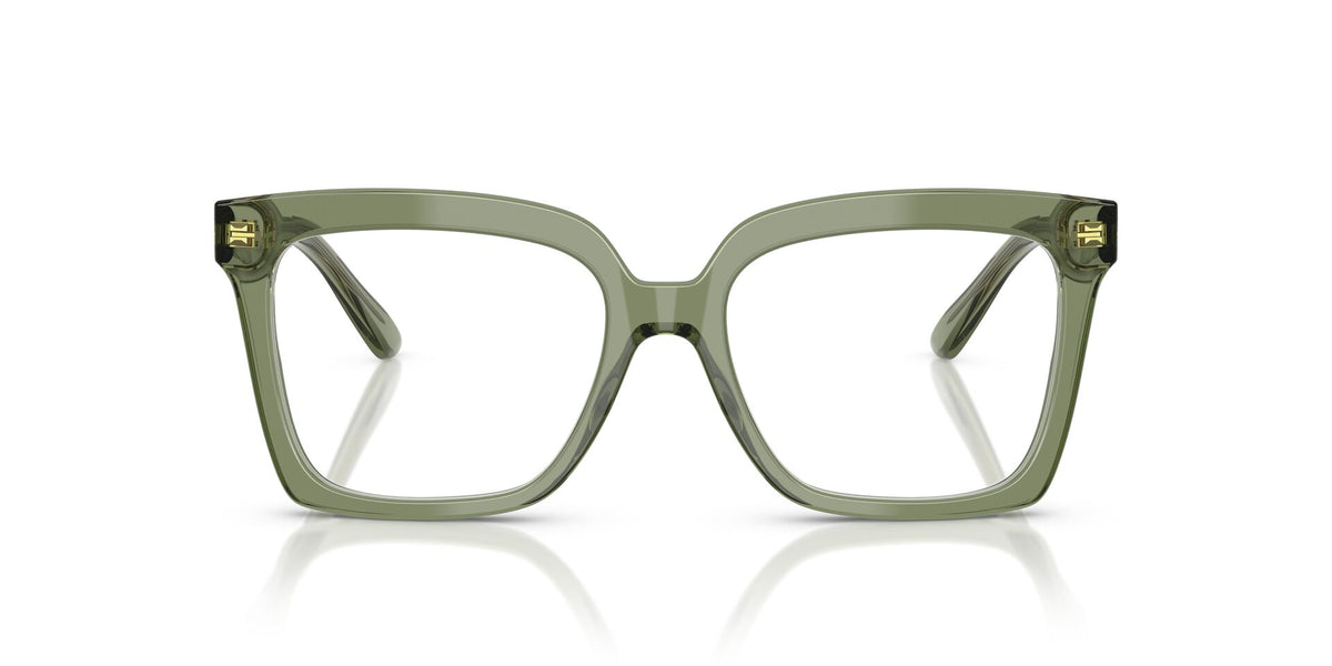 Lentes Ópticos Michael Kors San Sebastian 0MK4143 Verde transparente – vista frontal