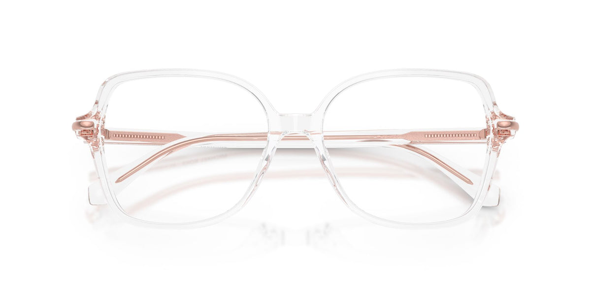 Lentes Ópticos Michael Kors Goa 0MK4197U Transparente – vista frontal cerrado