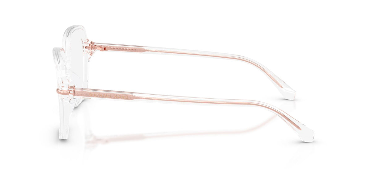 Lentes Ópticos Michael Kors Goa 0MK4197U Transparente – vista lateral