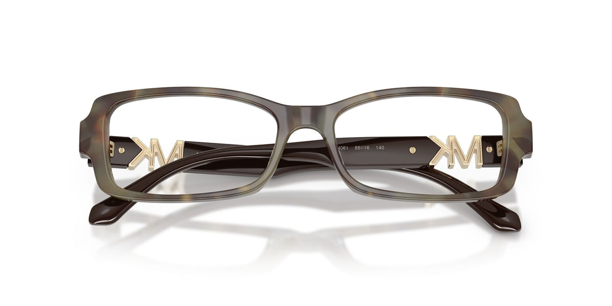 Lentes Ópticos Michael Kors Big Sur 0MK4201U Carey café – vista frontal cerrado