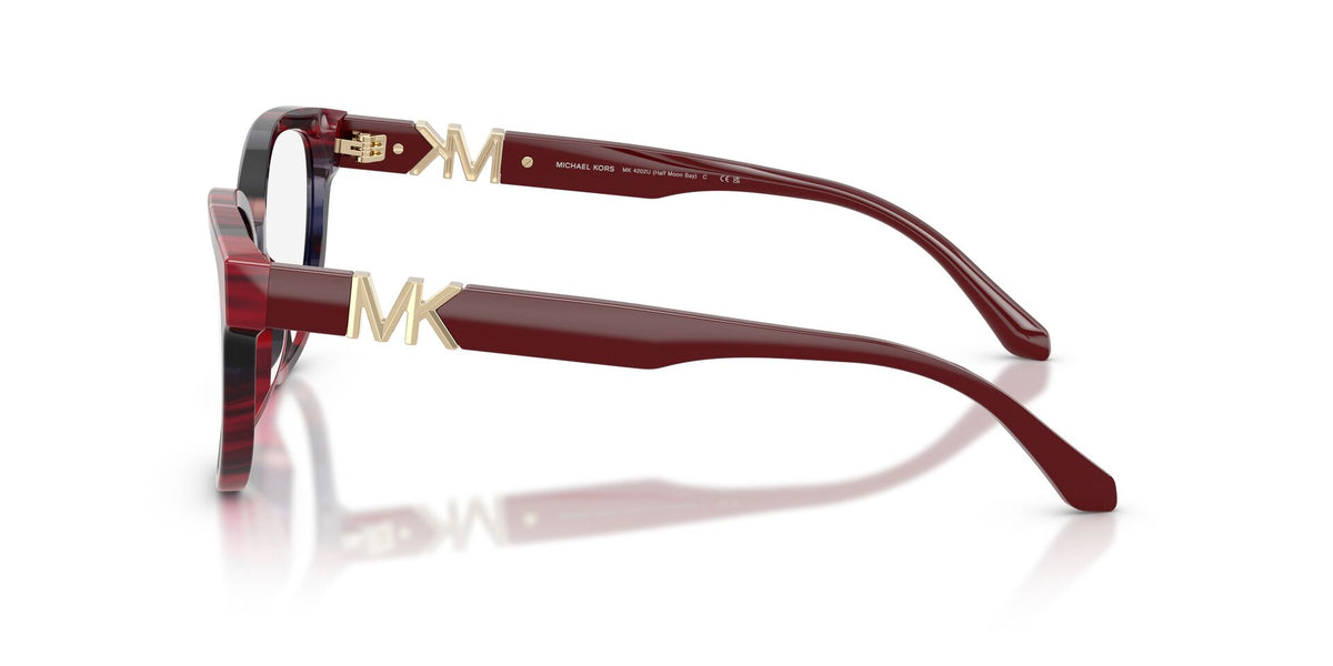 Lentes Ópticos Michael Kors Half Moon Bay 0MK4202U Carey merlot – vista lateral