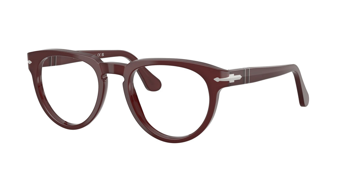 Lentes Ópticos Persol 0PO3377V Burdeo – vista tres cuartos sin sombra