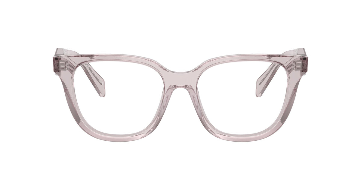 Lentes Ópticos Prada 0PR_C11V Malva transparente – vista frontal sin sombra