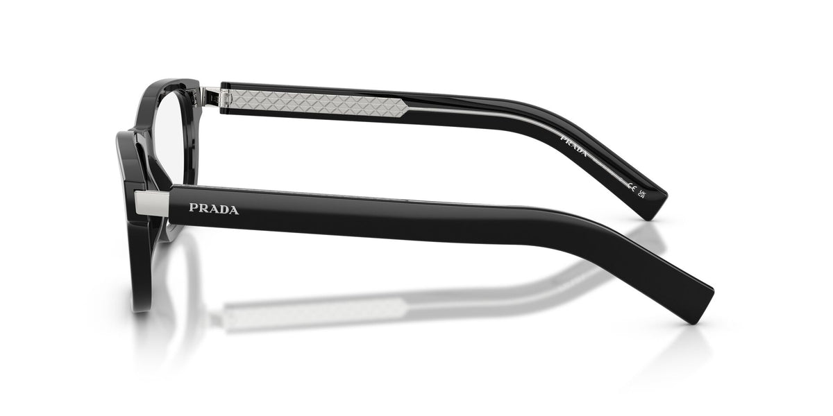 Lentes Ópticos Prada 0PR_D16V Negro – vista tres cuartos