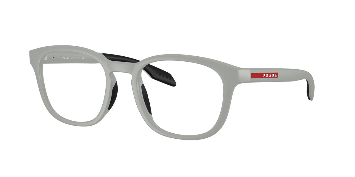 Lentes Ópticos Prada Linea Rossa 0PS_03TV Gris mate – vista tres cuartos sin sombra