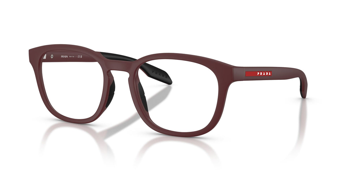 Lentes Ópticos Prada Linea Rossa 0PS_03TV Café mate – vista tres cuartos