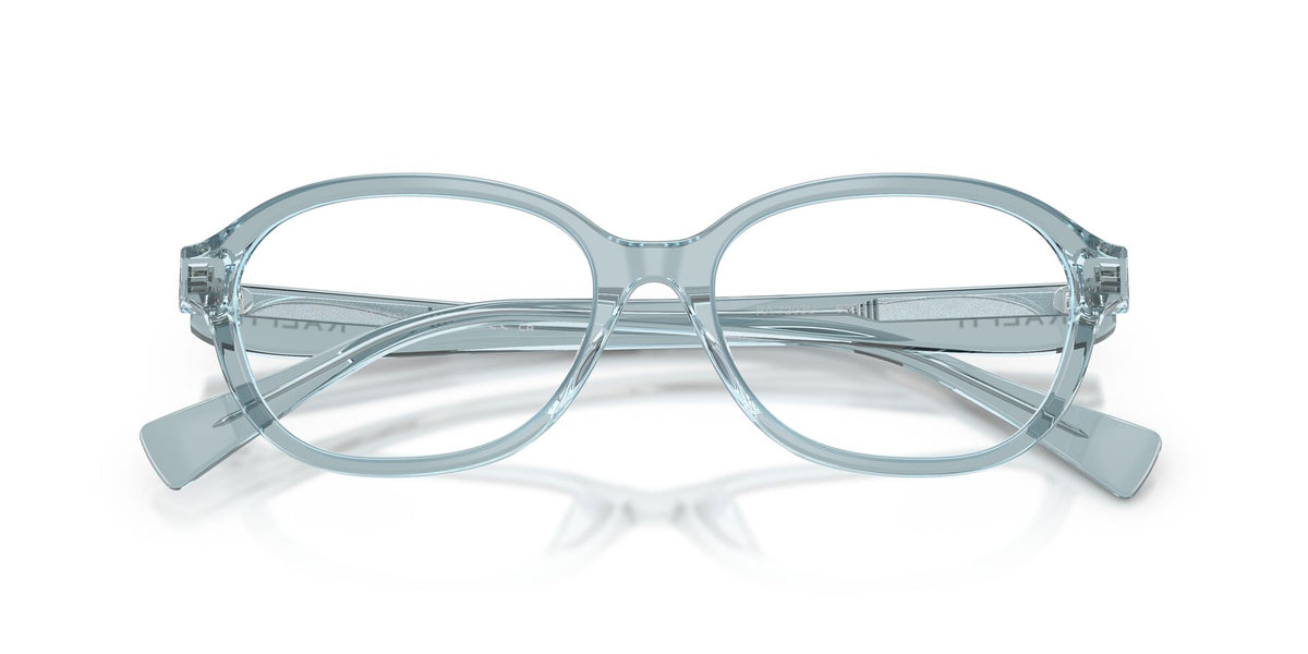 Lentes Ópticos Ralph 0RA7203U Azul transparente – vista frontal cerrado