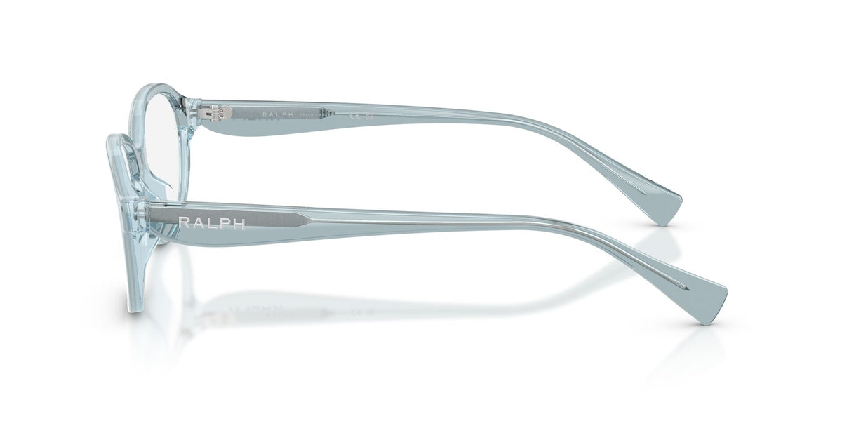 Lentes Ópticos Ralph by Ralph Lauren 0RA7203U Azul transparente – vista lateral
