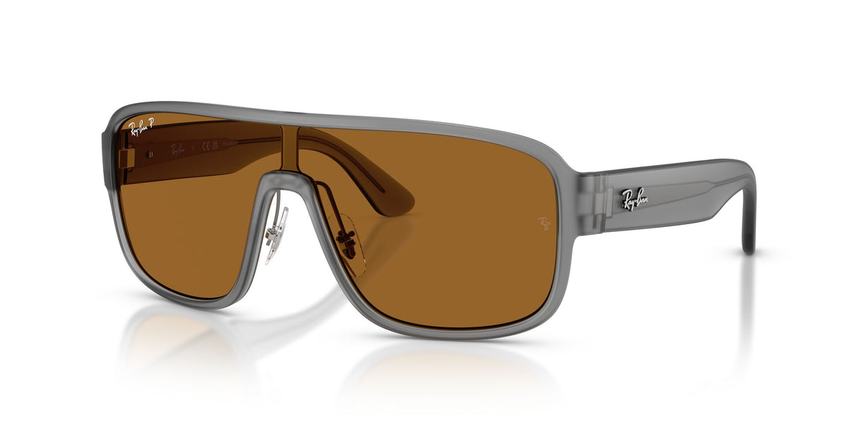 Lentes de Sol Ray-Ban 0RB2229 Gris mate – vista tres cuartos
