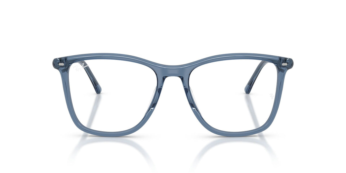 Lentes ópticos Ray-Ban 0RX5455 Azul translúcido – vista frontal