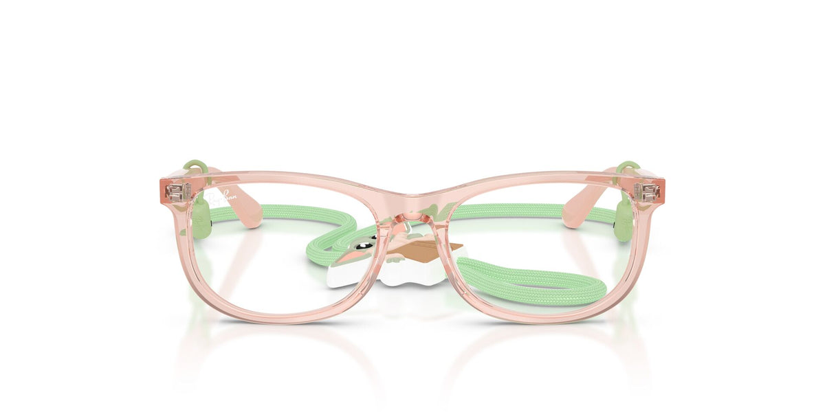 Lentes ópticos Ray-Ban Kids 0RY1642 Rosa translúcido – vista frontal