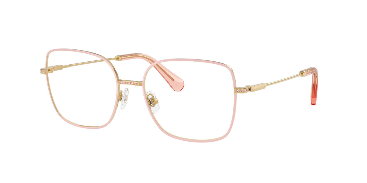 Lentes Ópticos Swarovski 0SK1041 Dorado – vista tres cuartos sin sombra
