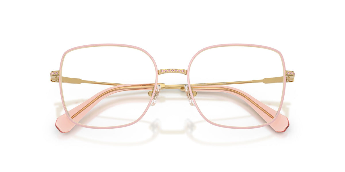 Lentes Ópticos Swarovski 0SK1041 Dorado – vista frontal cerrado