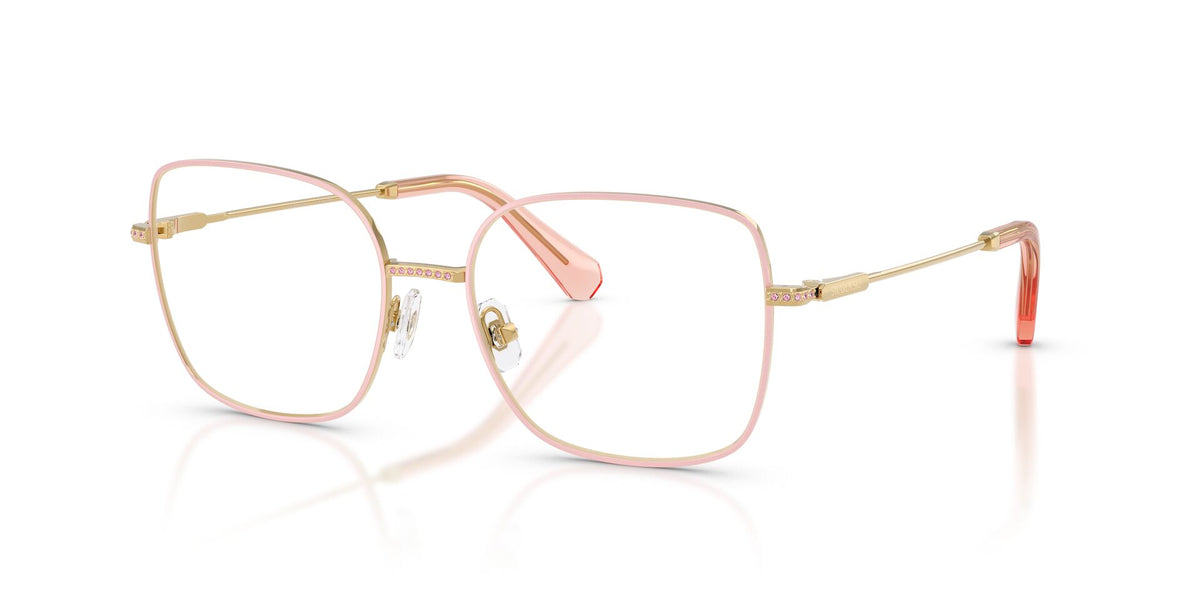 Lentes Ópticos Swarovski 0SK1041 Dorado – vista tres cuartos