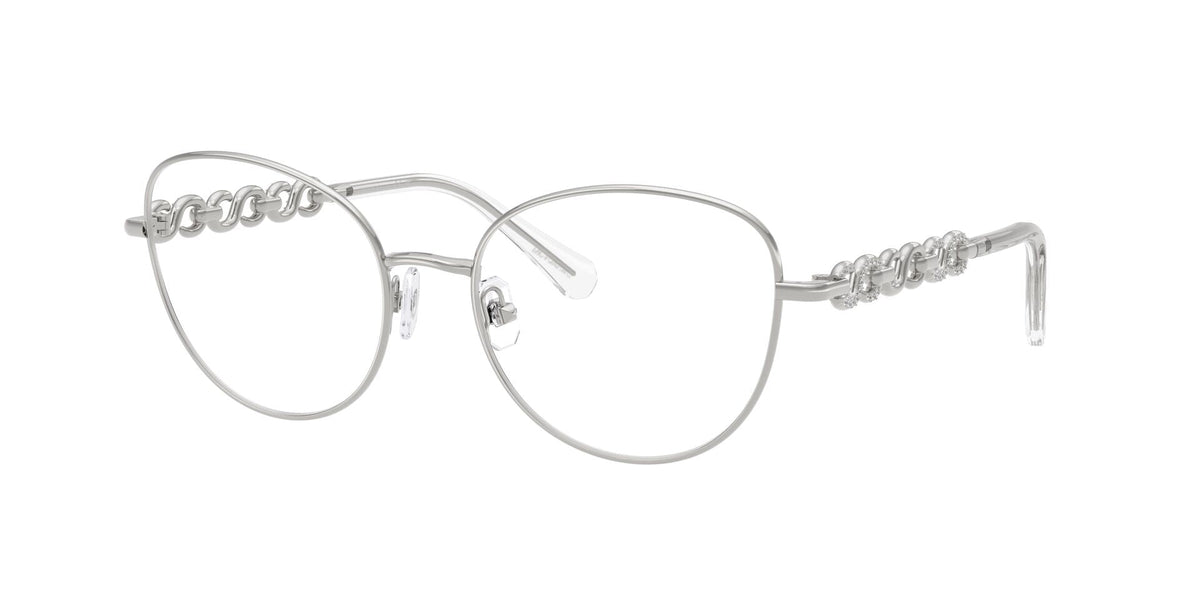Lentes Ópticos Swarovski 0SK1044 Plata – vista tres cuartos sin sombra