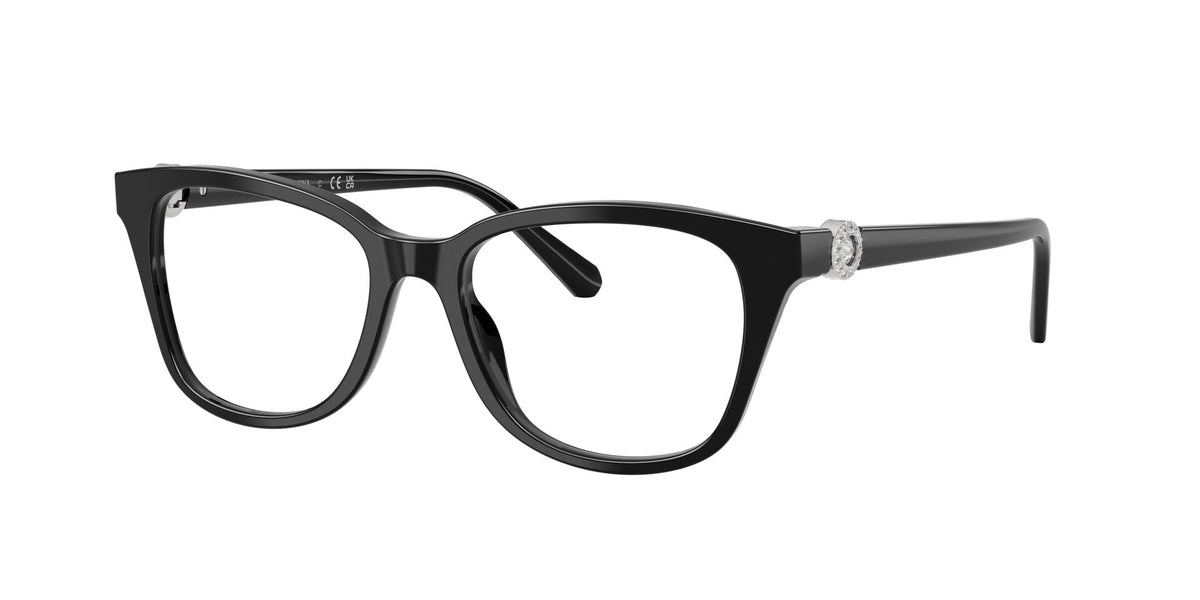 Lentes Ópticos Swarovski 0SK2073 Negro – vista tres cuartos sin sombra