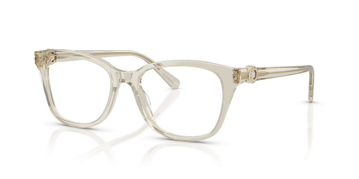 Lentes Ópticos Swarovski 0SK2073 Beige transparente – vista tres cuartos
