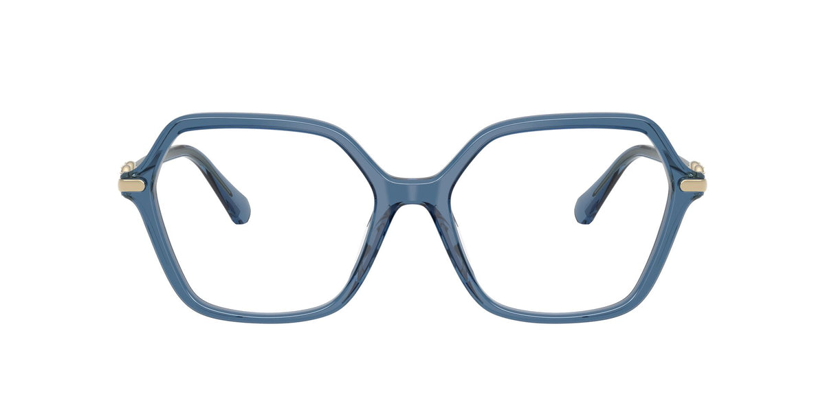 Lentes Ópticos Swarovski 0SK2075 Azul transparente – vista frontal sin sombra