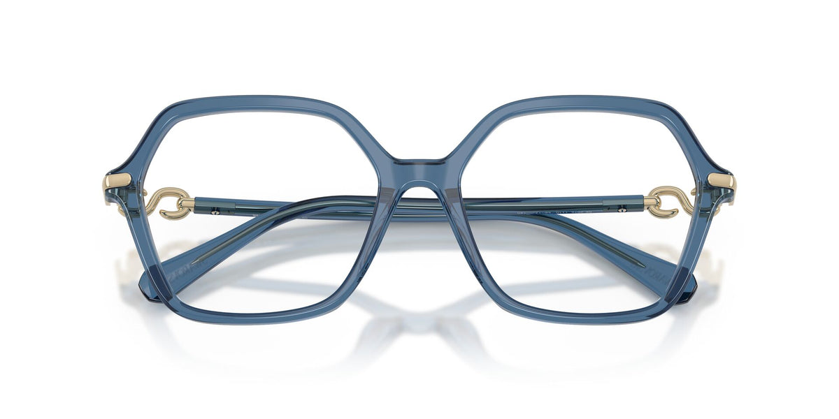 Lentes Ópticos Swarovski 0SK2075 Azul transparente – vista frontal cerrado