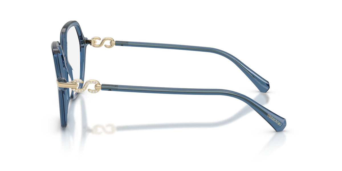 Lentes Ópticos Swarovski 0SK2075 Azul transparente – vista lateral
