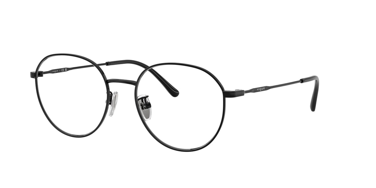 Lentes Ópticos Vogue 0VO4364D Negro – vista tres cuartos sin sombra