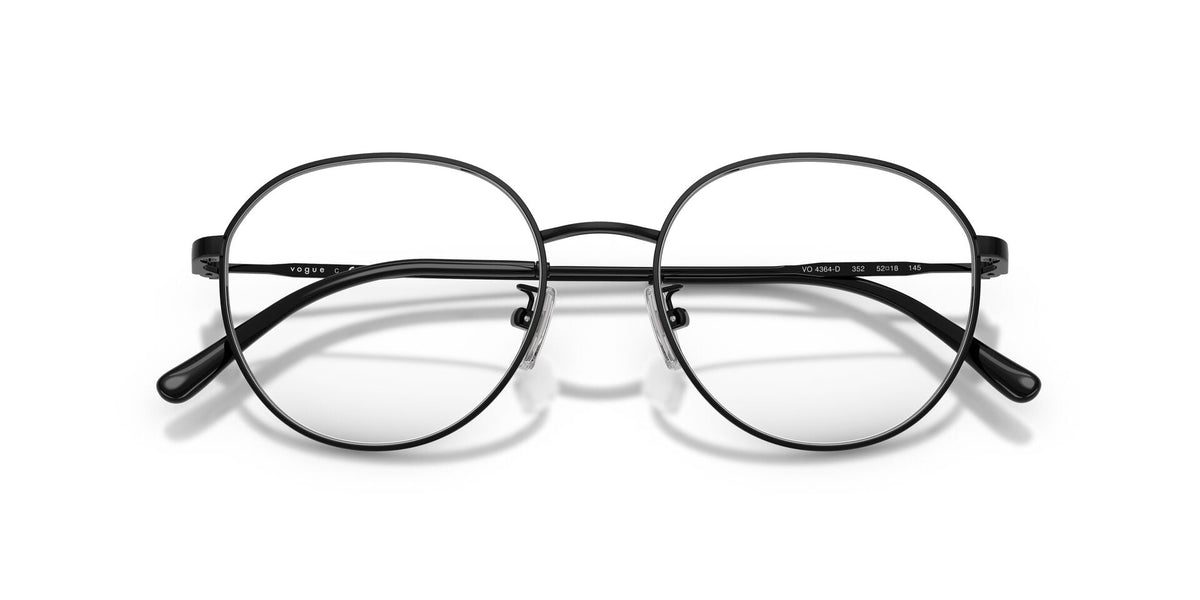 Lentes Ópticos Vogue 0VO4364D Negro – vista frontal cerrado
