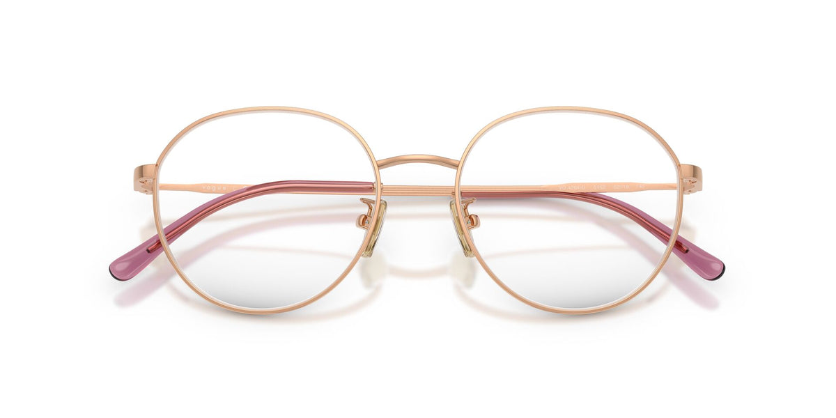 Lentes Ópticos Vogue 0VO4364D Oro rosa – vista frontal cerrado