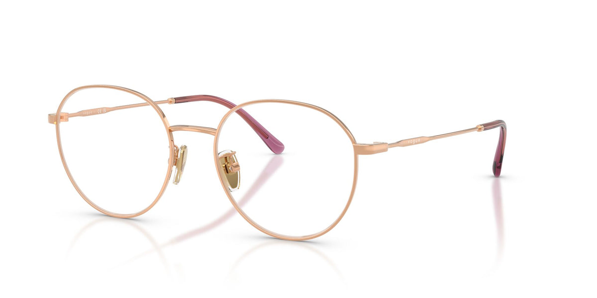 Lentes Ópticos Vogue 0VO4364D Oro rosa – vista tres cuartos