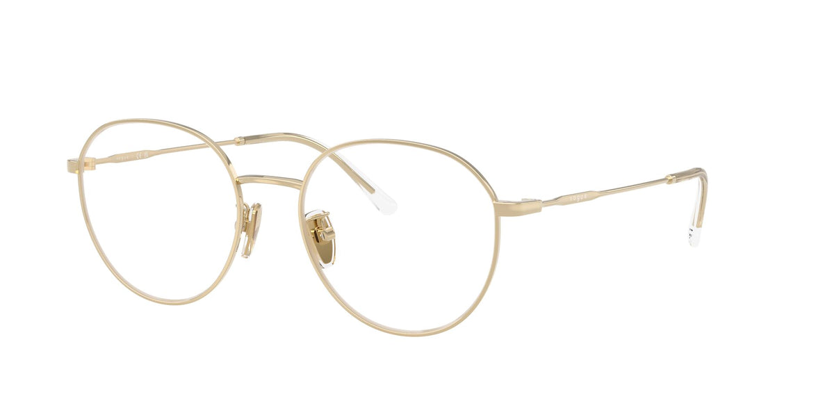 Lentes Ópticos Vogue 0VO4364D Dorado – vista tres cuartos sin sombra