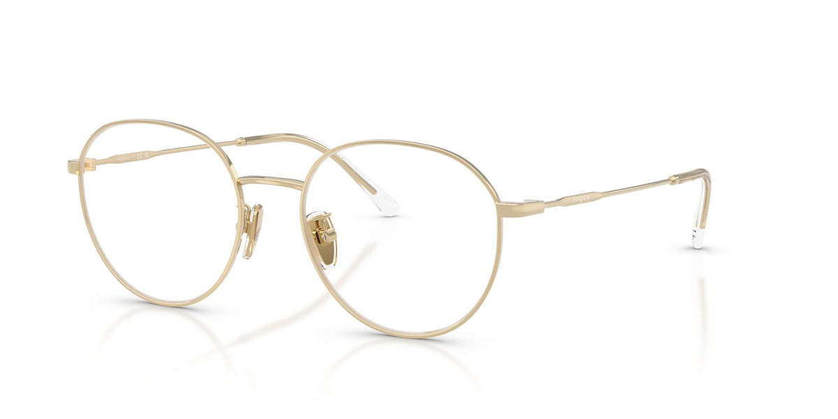 Lentes Ópticos Vogue 0VO4364D Dorado – vista tres cuartos