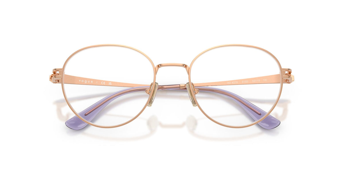 Lentes Ópticos Vogue 0VO4370 Oro rosa – vista frontal cerrado