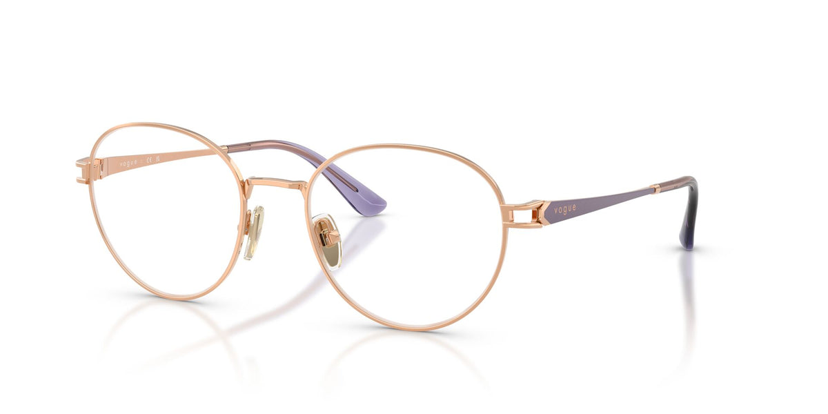Lentes Ópticos Vogue 0VO4370 Oro rosa – vista tres cuartos