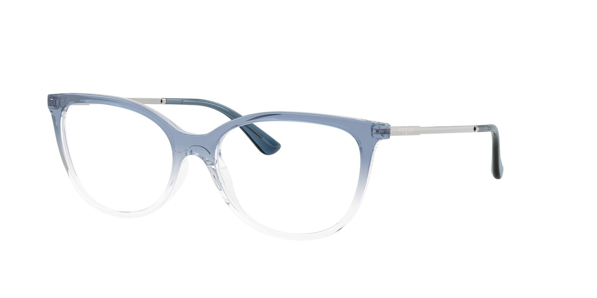 Lentes Ópticos Vogue 0VO5673 Azul degradado – vista tres cuartos sin sombra