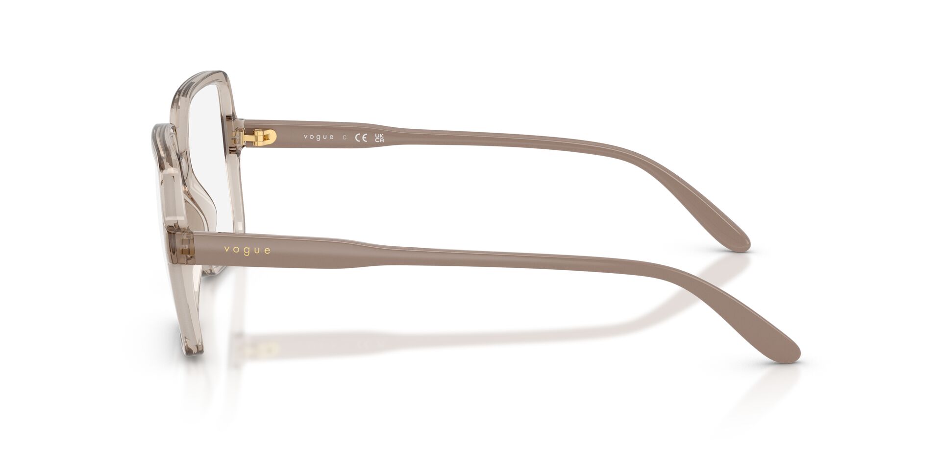 Lentes Ópticos Vogue Oversize Beige Translúcido | Braver Tienda