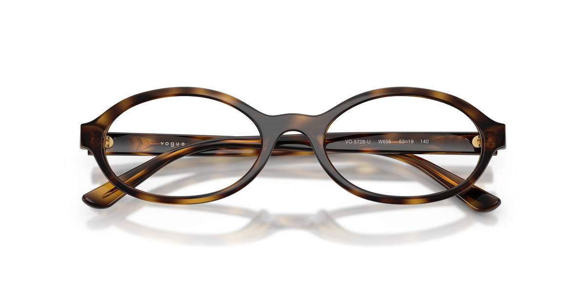 Lentes Ópticos Vogue 0VO5728U Habana oscuro – vista frontal cerrado