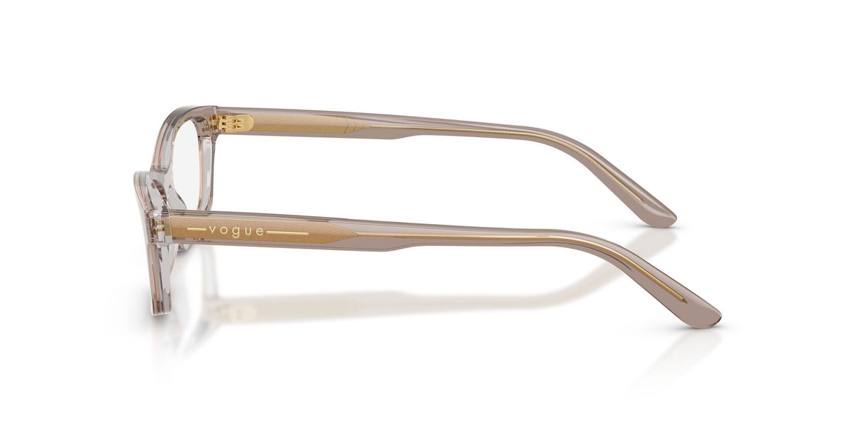 Lentes Ópticos Vogue 0VO5747 Café y gris transparente – vista tres cuartos