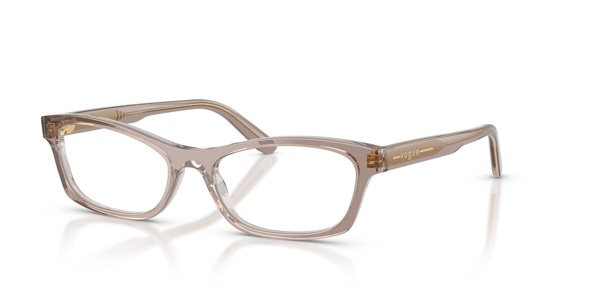 Lentes Ópticos Vogue 0VO5747 Café y gris transparente – vista tres cuartos