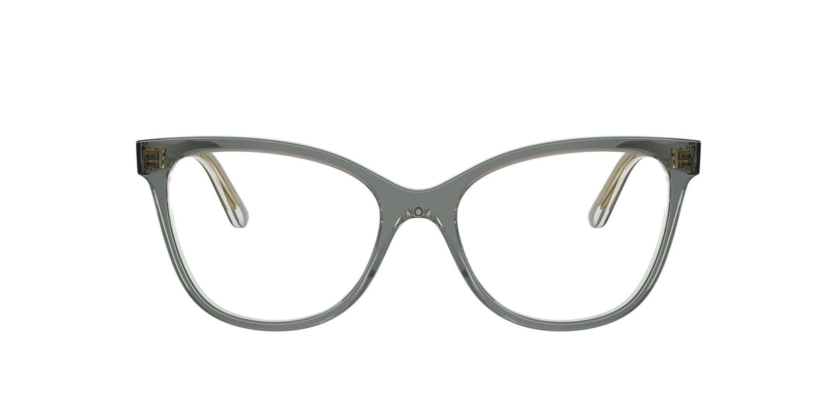Lentes Ópticos Vogue 0VO5748 Verde transparente – vista frontal sin sombra