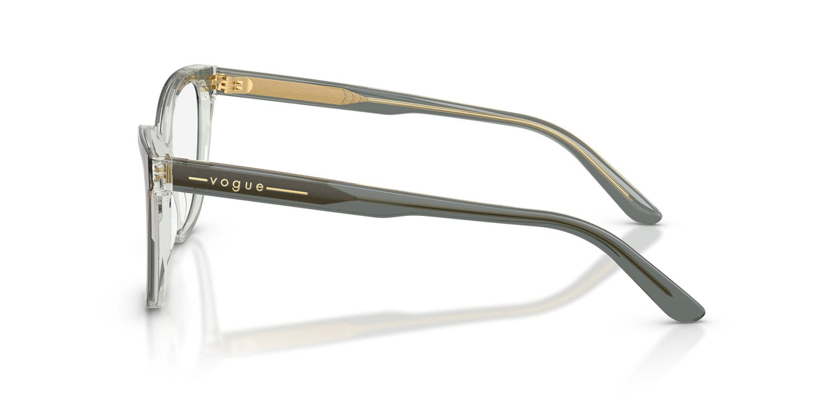 Lentes Ópticos Vogue 0VO5748 Verde transparente – vista lateral