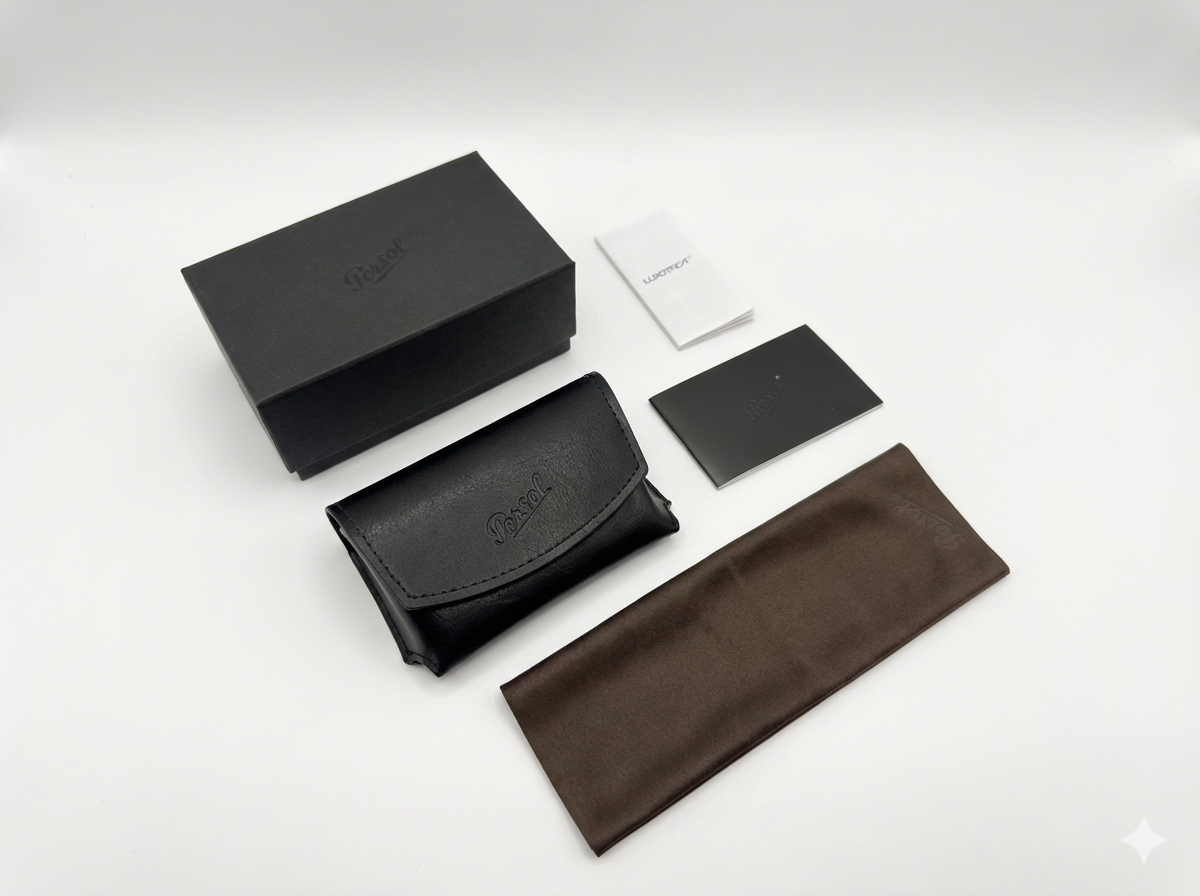 LENTES DE SOL PERSOL 0PO0714 – BLACK / GREEN CLASSIC